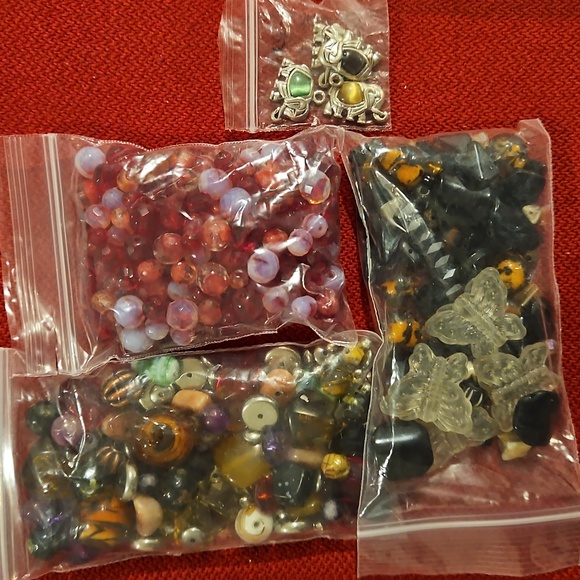 Gemstone Bead & Jewelry Making Lot - Mixed Findings & Beads Craft Supply Destash - Picture 9 of 12